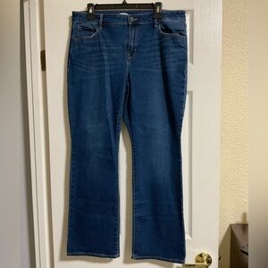 Old Navy Dark Blue Boot Cut Jeans, Short